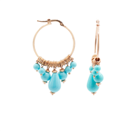 Pendientes Alisei Mujer in Plata Turchese O270